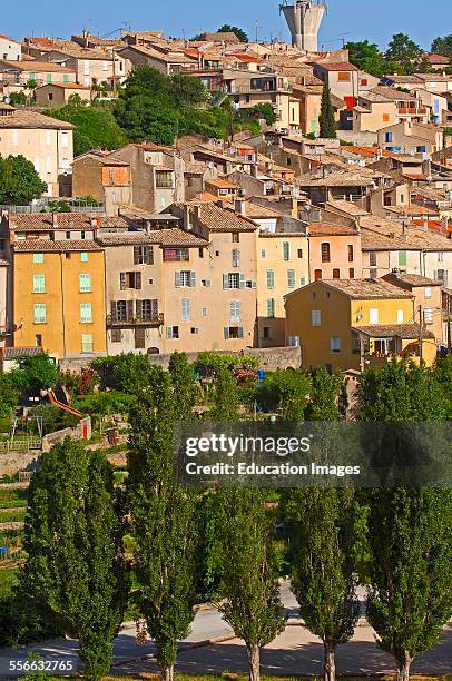 Valensole Village, Alpes de Haute Provence, Provence, Provenza-Alpes-Costa Azul, France.