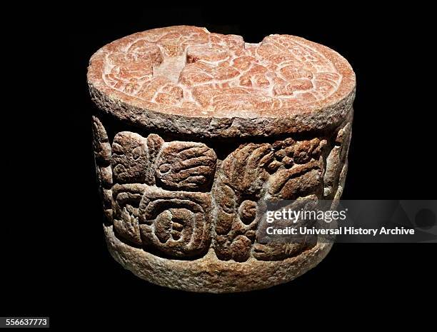 Mayan stone altar 600-900 AD. Found at Edzna´, Campeche, Mexico.