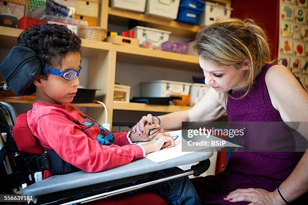 Disabled Child, Clair Bois-Chambesy school and home Offering structure to children from 1 to 12 years old, suffering from multiple disabilities....