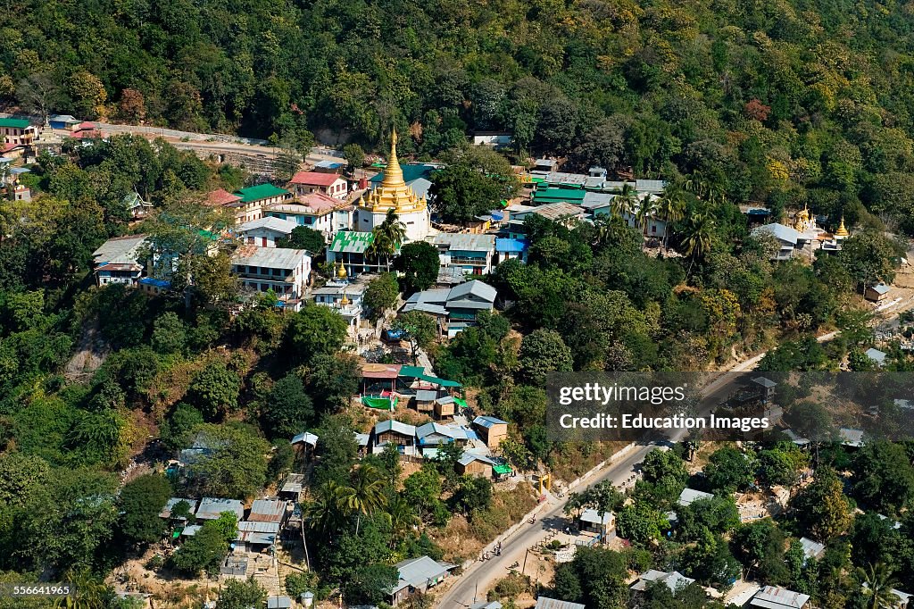 View From Popa Mount. Myanmar.