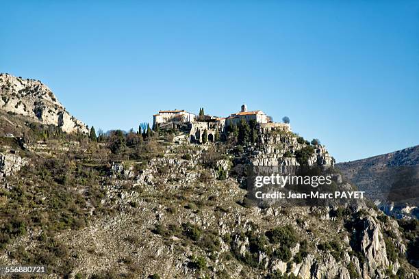 gourdon village in provence france - jean marc payet photos et images de collection