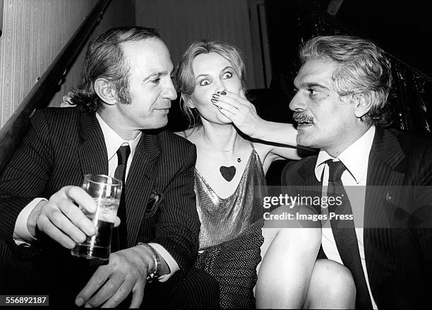 Ben Gazzara, Cornelia Sharpe and Omar Sharif circa 1980 in New York City.