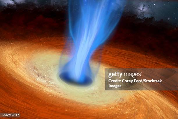 a black hole is a defined region of spacetime which reflects no light and can be found in the middle of galaxies. - cell nucleus stock illustrations