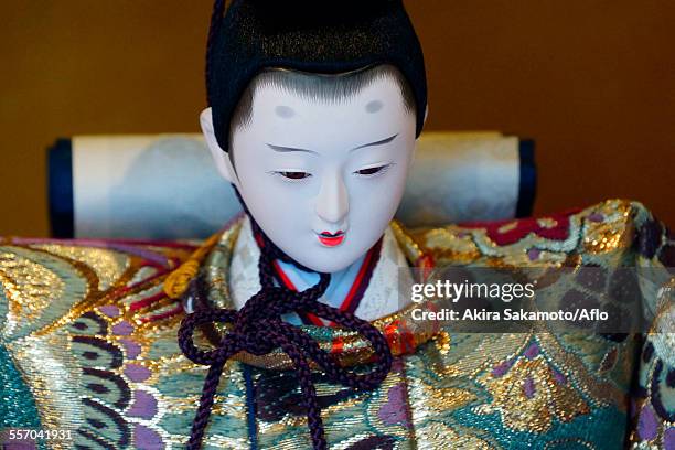 japanese traditional hina doll - japan emperor 個照片及圖片檔