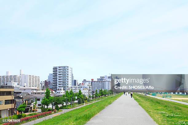 osaka, japan - levee - fotografias e filmes do acervo