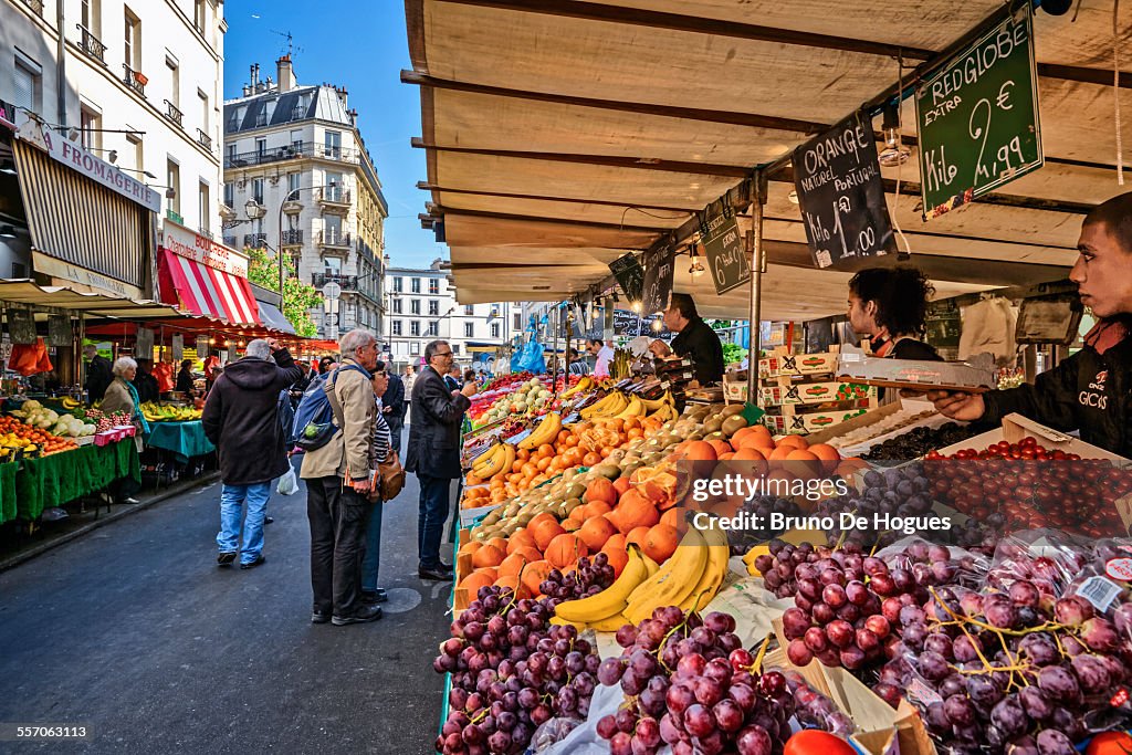 Street Market Aligre in Paris