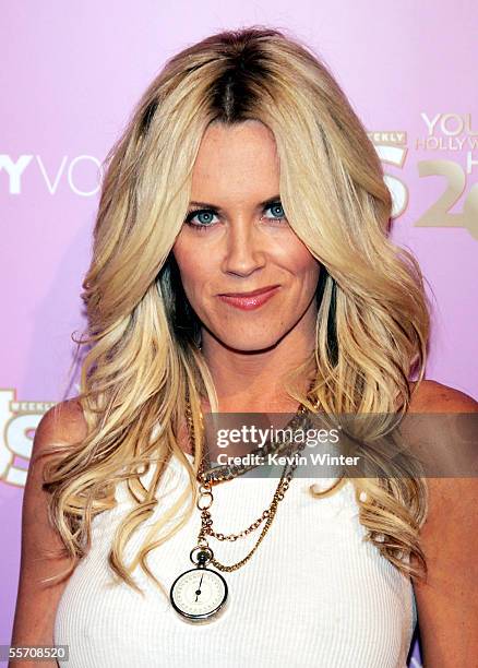 Actress Jenny McCarthy arrives at US Weekly's "Young Hollywood Hot 20" at LAX on September 16, 2005 in Los Angeles, California.