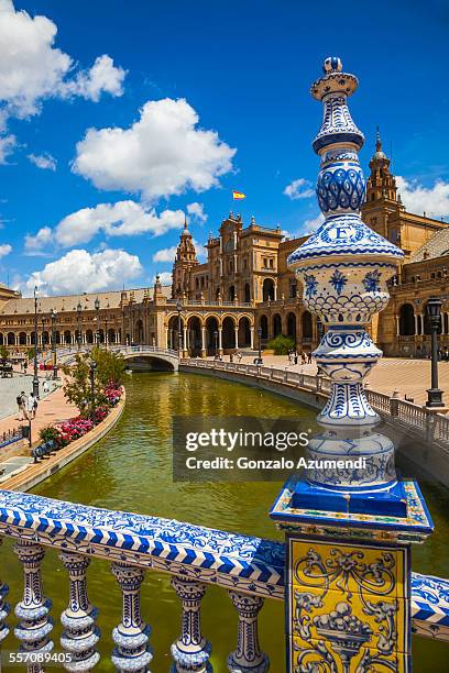 spain square in seville - seville palace stock pictures, royalty-free photos & images