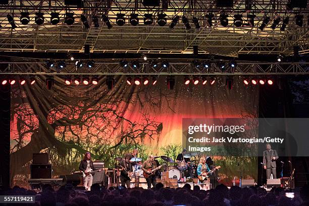 American Blues and Rock group the Tedeschi Trucks Band perform opening night of the 30th Anniversary season of Central Park SummerStage, New York,...