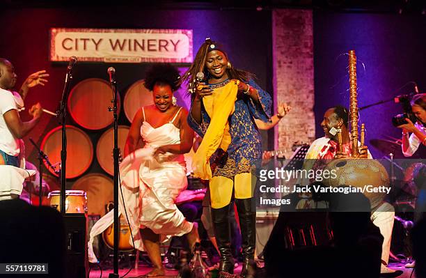 Malian singer Awa Songho performs at the 'Musicians for Mali Benefit Concert to Aid Refugees' at City Winery, New York, New York, September 22, 2012....