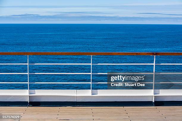 railing, cruise ship - railing stock pictures, royalty-free photos & images