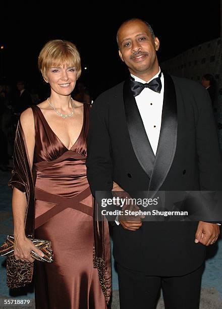 Actor Ruben Santiago Hudson and wife Jeannie arrive at the HBO Emmy after party held atThe Plaza at the Pacific Design Center on September 18, 2005...