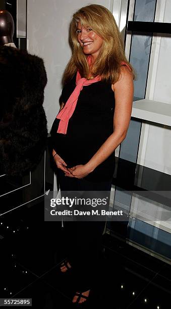Frances Avery Agnelli attends the store relaunch party celebrating the refurbishment of the Versace London store at Sloane Street on September 19,...