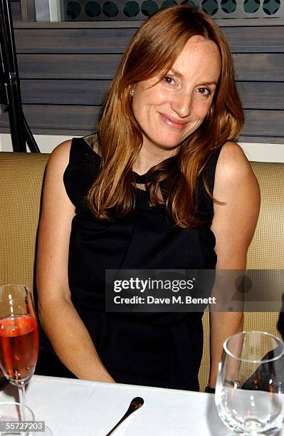 Emily Oppenheimer attends the afterparty dinner for the Versace London store relaunch, at Locatelli on September 19, 2005 in London, England.