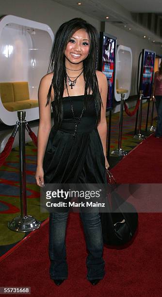 Actress Brenda Song arrives to the premiere of Fox Searchlight's film "Roll Bounce" at The Bridge at Howard Hughes Center September 20, 2005 in Los...