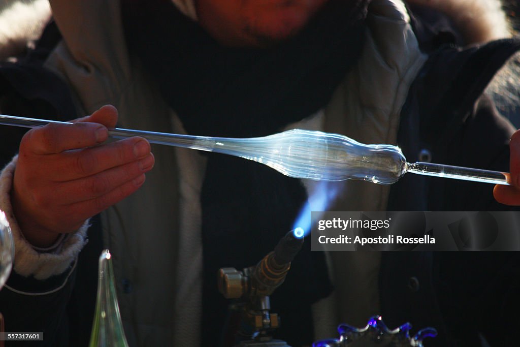 Creation of blown glass