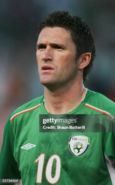 Portrait of Robbie Keane of Republic of Ireland prior to the World Cup Qualifying match between Republic of Ireland and France at Lansdowne Road on...