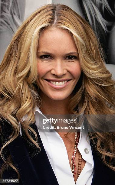 Supermodel Elle Macpherson poses for photographers during a photocall to launch a 14-piece 'bath and body' beauty collection Elle Macpherson - The...