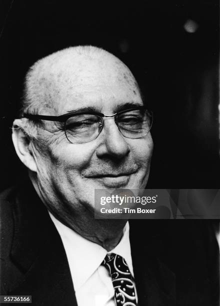 Portrait of Italian motion picture director Roberto Rossellini at the Museum of Modern Art, New York, February 16, 1971.