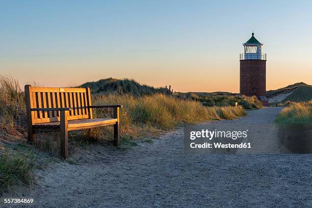 germany, schleswig-holstein, sylt, quermarkenfeuer kampen - kampen sylt stock-fotos und bilder