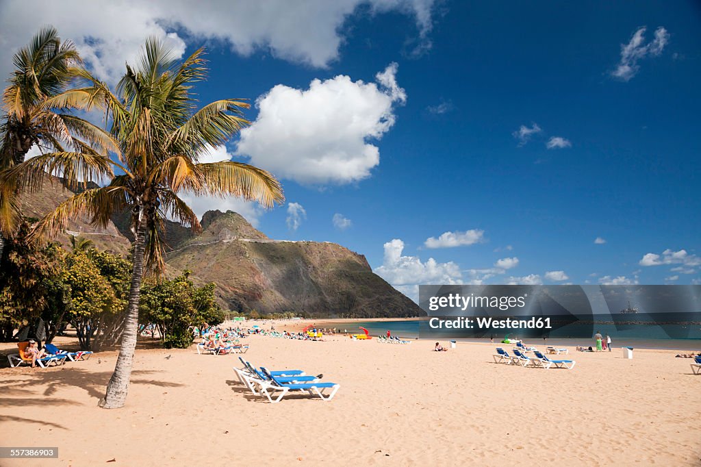 Spain, Canary Islands, Tenerife, beach Playa de Las Teresitas