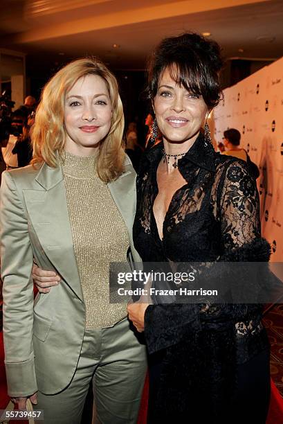 Actresses Sharon Lawrence and Mary Page Keller arrive at the inaugural ball and premiere of ABC's "Commander-in-Chief" held at The Regent Beverly...