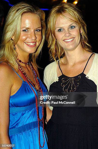 Actresses Jessica Napier and Clare Charlesly attend the opening night of "Fiddler on the Roof" at The Capitol Theatre on September 22, 2005 in...