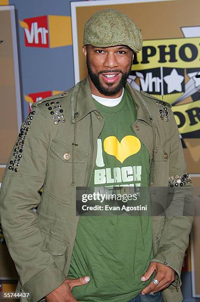 Rapper Common attends the Second Annual VH1 Hip Hop Honors at the Hammerstein Ballroom September 22, 2005 in New York City.
