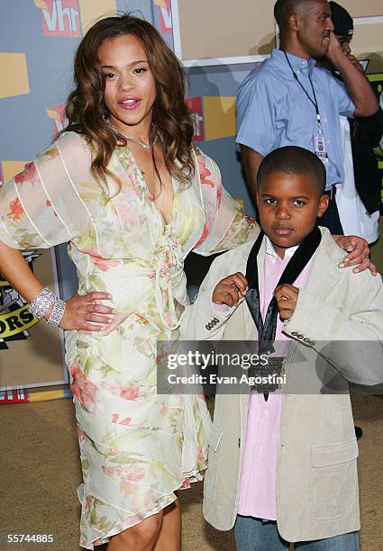Singer Faith Evans and her son Christopher Wallace Jr., also the son of slain rapper Notorious B.I.G. Attend the Second Annual VH1 Hip Hop Honors at...