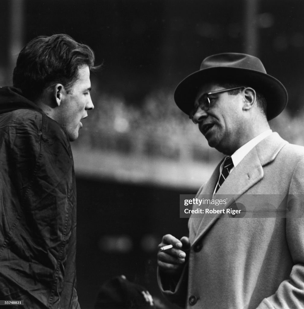 Vince Lombardi Speaks With Frank Gifford