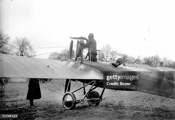 War 1914-1918. Machine gun Deperdussin. On 1915. BOY-6980.