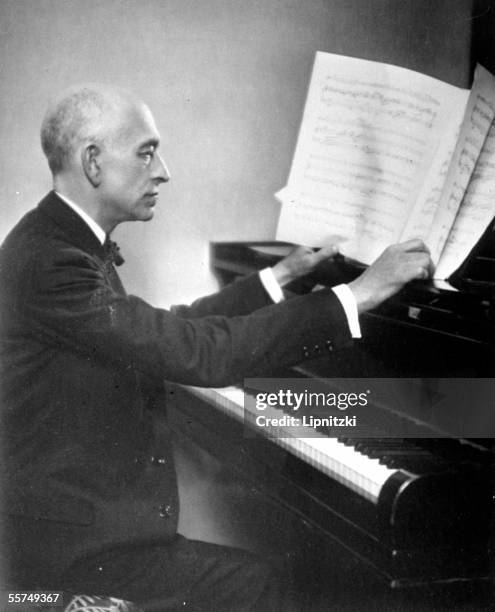 Manuel de Falla , composer and Spanish pianist.