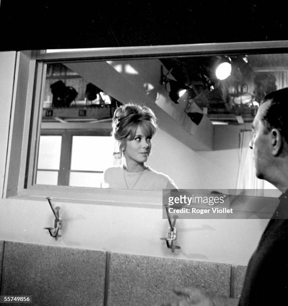 Catherine Deneuve, French actress, in " Les Parisiennes " . On 1961. ADR-276108.