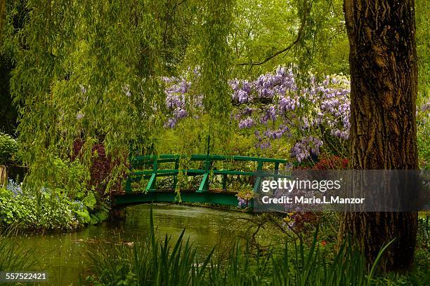 bridge at the painter monet - giverny stock pictures, royalty-free photos & images