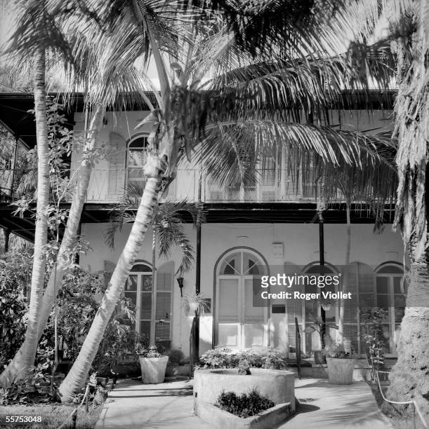 Ernest Hemingway's house transformed into national museum. Key West , USA.