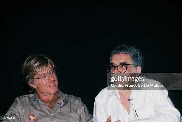 Robert Redford, American actor and Gabriel Garcia Marquez, Colombian writer. Havana . 1988. FDM-43-11.