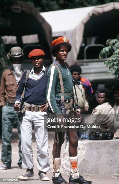 Fall of Addis Ababa . Fighting tigreen. On 1991. FDM-256-14.