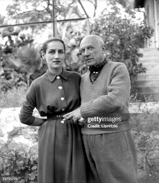Pablo Picasso and Francoise Gillot, by 1952. LIP-1069-007.