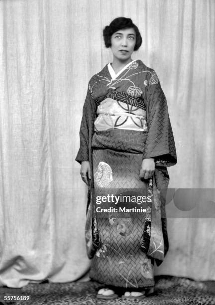 Kikou Yamata , journalist and Japanese woman of letters. France, about 1930. MAR-9051.