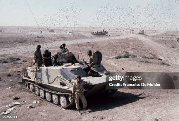 War Iran - Iraq. Iraqi tank. Khorramchahr , in October, 1980. FDM-796-19.