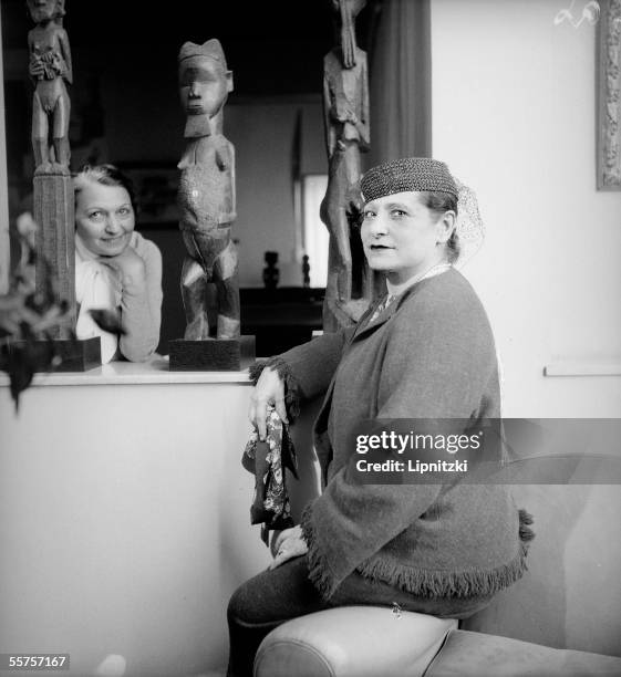 Helena Rubinstein , American beautician. France, in August 1934. LIP-10436-206.