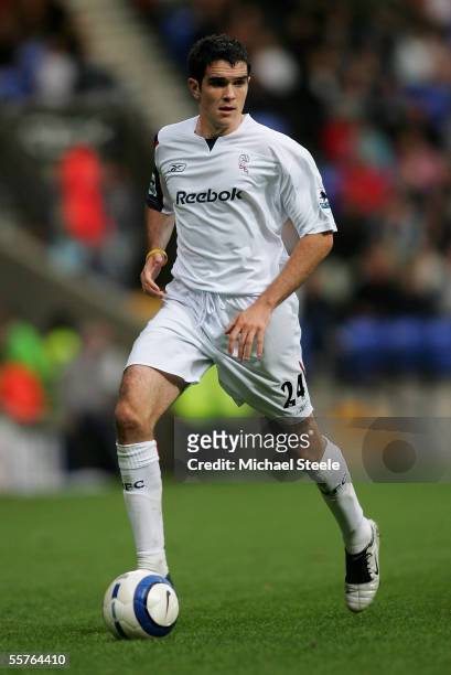 Joey O'Brien of Bolton in action during the Barclays Premiership match between Bolton Wanderers and Portsmouth at the Reebok Stadium on September 24,...