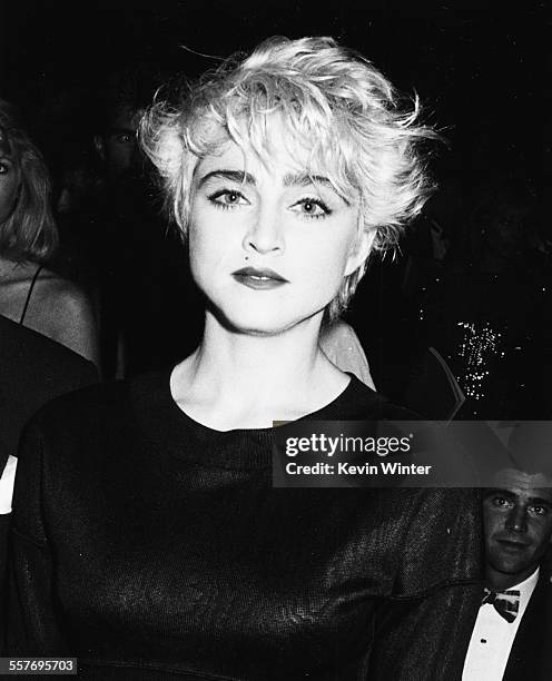 Singer Madonna at an event, circa 1988.