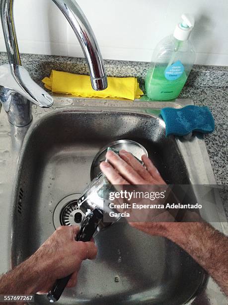 Man doing chores.