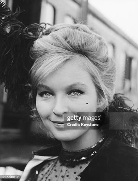 Actress Marina Vlady on the set of the film 'Il Ladro Della Gioconda', Rome, September 10th 1965.