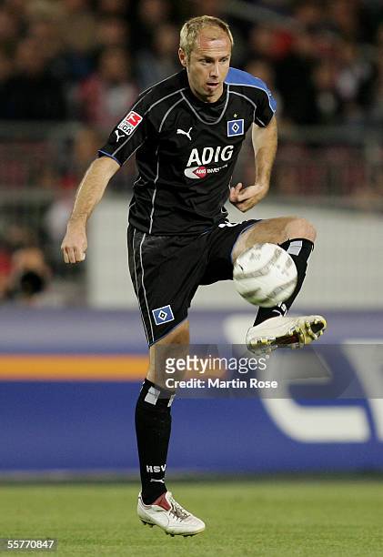 Sergej Barbarez of Hamburg seen in action during the Bundesliga match between VfB Stuttgart and Hamburger SV at the Gottlieb-Daimler stadium on...