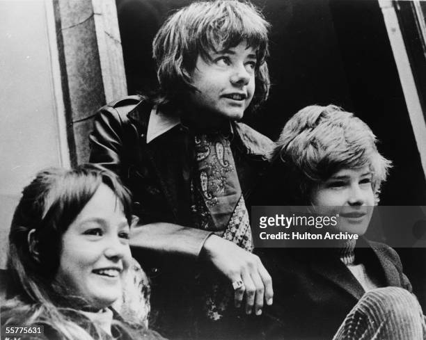 British actors Tracy Hyde, Jack Wild, and Mark Lester in a still from the film 'Melody,' directed by Waris Hussein, 1971.