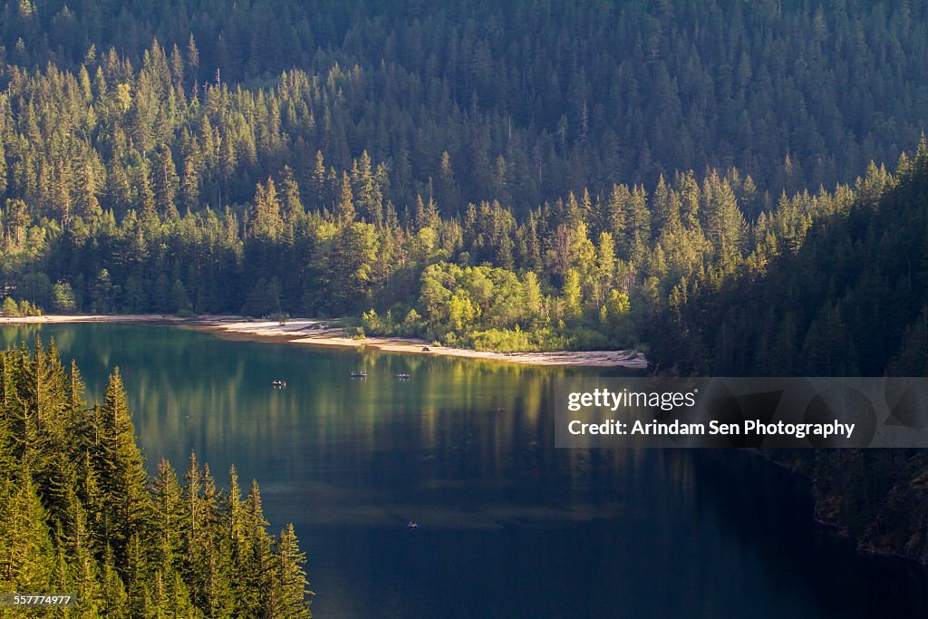 Reflections on lake Diablo