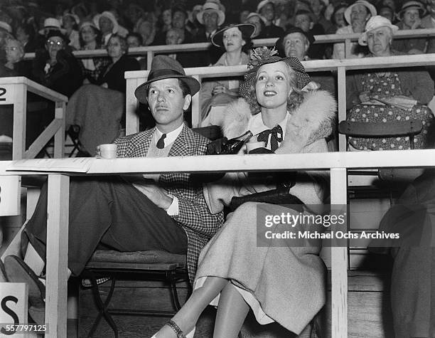 Actress Ann Sothern and her husband Roger Pryor attend an event in Los Angeles, California.