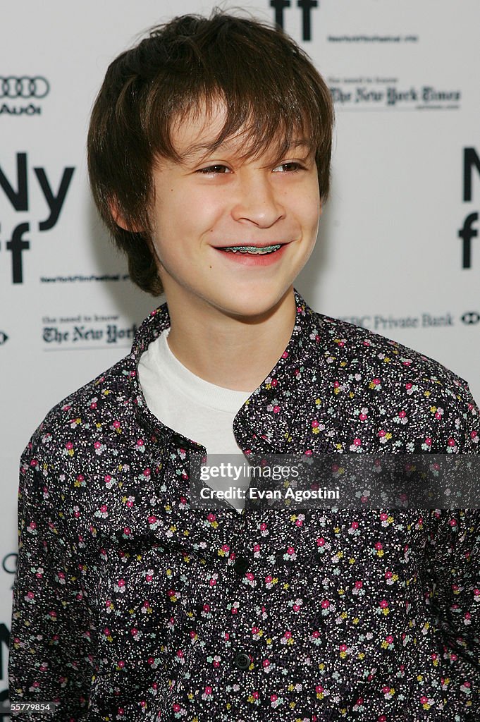 Actor Owen Kline attends "The Squid And The Whale" film premiere